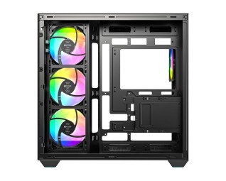 ID-COOLING VIEW 510 ARGB Tempered Glass Black
