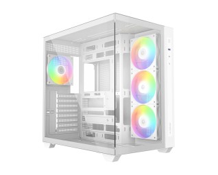 ID-COOLING VIEW 510 ARGB WH Tempered Glass White