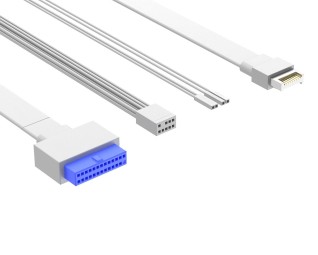 ID-COOLING VIEW 510 ARGB WH Tempered Glass White