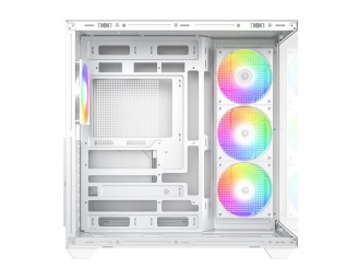 ID-COOLING VIEW 510 ARGB WH Tempered Glass White