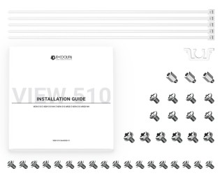 ID-COOLING VIEW 510 ARGB WH Tempered Glass White