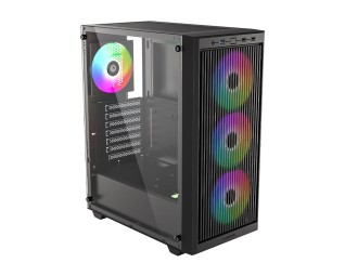 ID-COOLING WARE 310 ARGB Tempered Glass Black