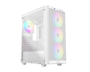 ID-COOLING WARE 310 ARGB WH Tempered Glass White