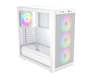 ID-COOLING WARE 510 ARGB WH Tempered Glass White