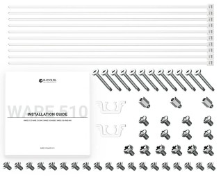 ID-COOLING WARE 510 WH Tempered Glass White