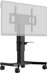 iiyama MD CAR1021-B1 Single column electric floor lift on wheels with easy mount brackets and laptop shelf 43