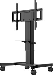 iiyama MD CAR1021-B1 Single column electric floor lift on wheels with easy mount brackets and laptop shelf 43