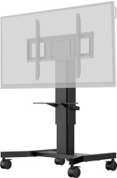iiyama MD CAR1021-B1 Single column electric floor lift on wheels with easy mount brackets and laptop shelf 43
