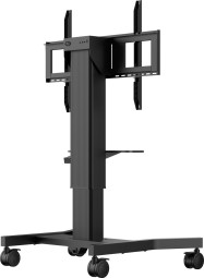 iiyama MD CAR1021-B1 Single column electric floor lift on wheels with easy mount brackets and laptop shelf 43