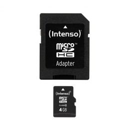 Intenso 4GB microSDHC CL10 + adapterrel