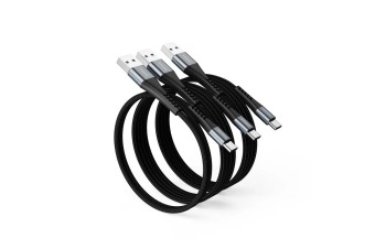 Intenso A60C USB-A to USB-C 60W Cable 1x0,5m 2x2m Black (Mix Pack 3db)