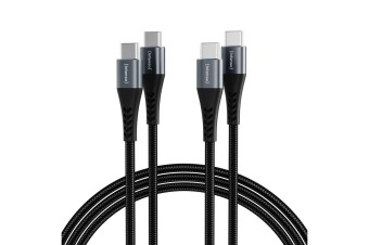 Intenso C100C USB-C to USB-C 100W Cable 2m Black (Double Pack)