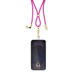 Intenso Cell Phone Charging Lanyard Cable 1,65m Neon Pink