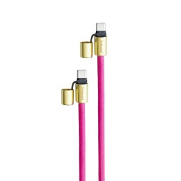 Intenso Cell Phone Charging Lanyard Cable 1,65m Neon Pink