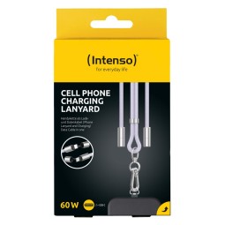 Intenso Cell Phone Charging Lanyard Cable 1,65m Purple