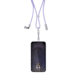 Intenso Cell Phone Charging Lanyard Cable 1,65m Purple