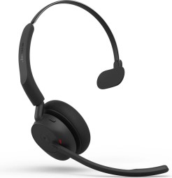 Jabra Evolve3 45 MS Mono Link 390a Wireless Bluetooth Headset + Stand Black