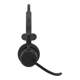 Jabra Evolve3 45 MS Mono Link 390c Wireless Bluetooth Headset + Stand Black