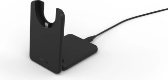Jabra Evolve3 45 MS Stereo Link 390c Wireless Bluetooth Headset + Stand Black
