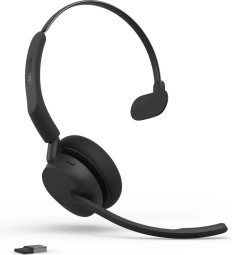 Jabra Evolve3 45 UC Mono Link 390a Wireless Bluetooth Headset Black