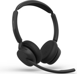 Jabra Evolve3 45 UC Stereo Link 390a Wireless Bluetooth Headset Black