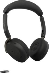 Jabra Evolve3 65 Flex MS Stereo Link390a Wireless Bluetooth Headset Black