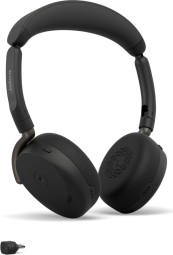 Jabra Evolve3 65 Flex MS Stereo Link390c Wireless Bluetooth Headset Black