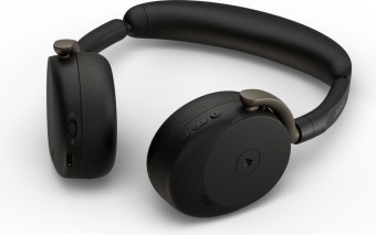 Jabra Evolve3 65 Flex MS Stereo Link390c Wireless Bluetooth Headset + Wireless Charger Black