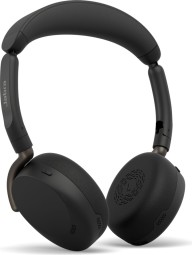 Jabra Evolve3 65 Flex UC Stereo Link390a Wireless Bluetooth Headset + Wireless Charger Black