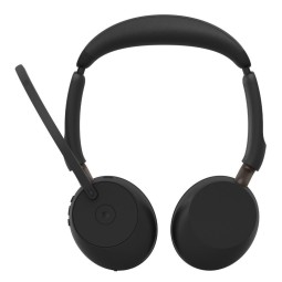 Jabra Evolve3 65 MS Stereo Link 390a Wireless Bluetooth Headset + Stand Black