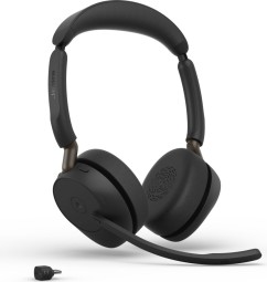 Jabra Evolve3 65 MS Stereo Link 390c Wireless Bluetooth Headset Black