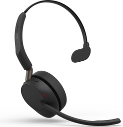 Jabra Evolve3 65 UC Mono Link 390a Wireless Bluetooth Headset + Stand Black