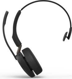 Jabra Evolve3 65 UC Mono Link 390a Wireless Bluetooth Headset + Stand Black