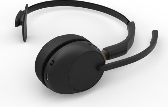 Jabra Evolve3 65 UC Mono Link 390c Wireless Bluetooth Headset + Stand Black