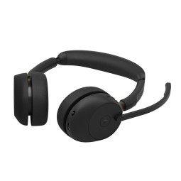 Jabra Evolve3 65 UC Stereo Link 390a Wireless Bluetooth Headset Black