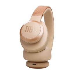 JBL Live 770NC Bluetooth Over-Ear Noise-Cancelling Headset Sand