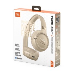 JBL Tune 680NC Bluetooth Headset Beige