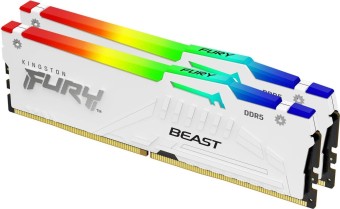 Kingston 16GB DDR5 5200MHz Kit(2x8GB) Fury Beast RGB White