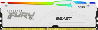 Kingston 16GB DDR5 5200MHz Kit(2x8GB) Fury Beast RGB White