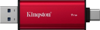 Kingston 1TB USB3.2 Dual Portable SSD Red