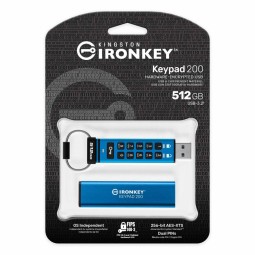Kingston 512GB IronKey Keypad 200 USB3.2 Blue
