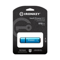 Kingston 512GB IronKey Vault Privacy 50C USB3.2 Blue