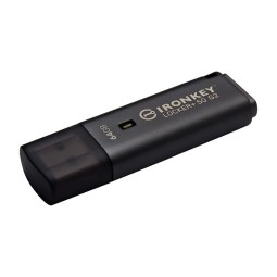 Kingston 64GB Ironkey Locker+ 50 G2 USB3.2 Black