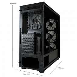 LC Power 804B Obsession X Gaming Case ARGB Tempered Glass Black