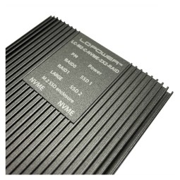 LC Power LC-M2-C-NVME-2X2 M.2 NVMe SSD Enclosure Black