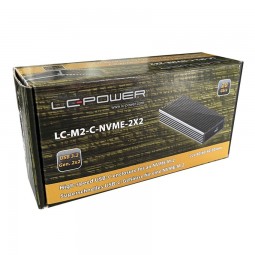 LC Power LC-M2-C-NVME-2X2 - M.2 NVMe SSD Enclosure Black
