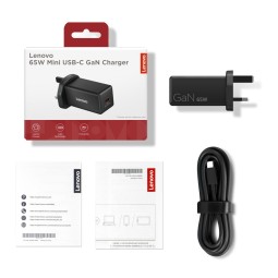 Lenovo 65W Mini USB-C GaN Charger Black