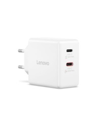 Lenovo Dual USB-C 65W GaN Charger White