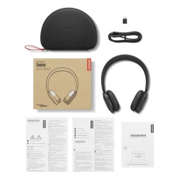 Lenovo ThinkPad Dual-Mode Wireless ANC Foldable 8550 (Aura Edition) Bluetooth Headset Thunder Gray