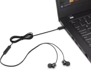 Lenovo USB-C Wired In-Ear Headphone